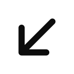 Arrow Left Down SVG Icon